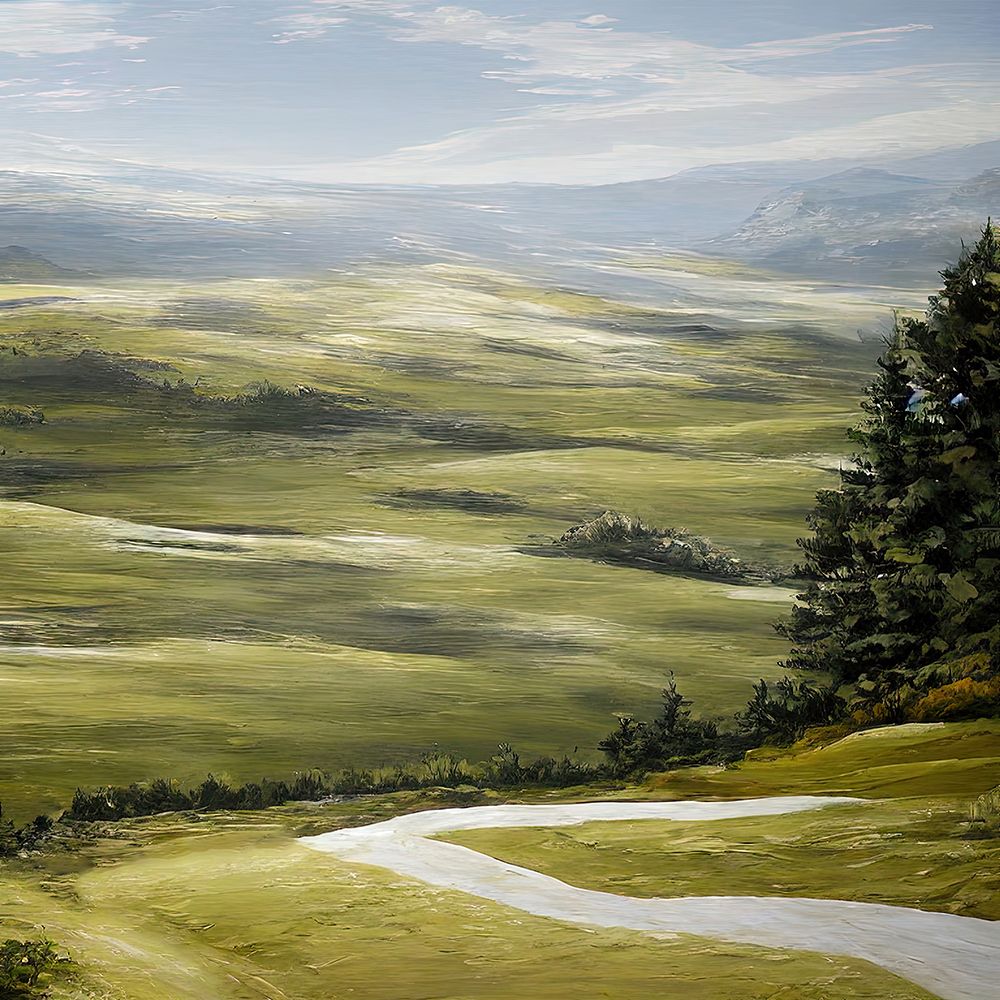 Heading Down to the Valley art print by Alpenglow Workshop for $57.95 CAD