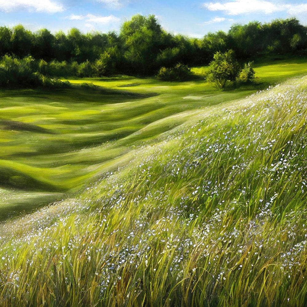 Hills Adorned With Wildflowers art print by Alpenglow Workshop for $57.95 CAD