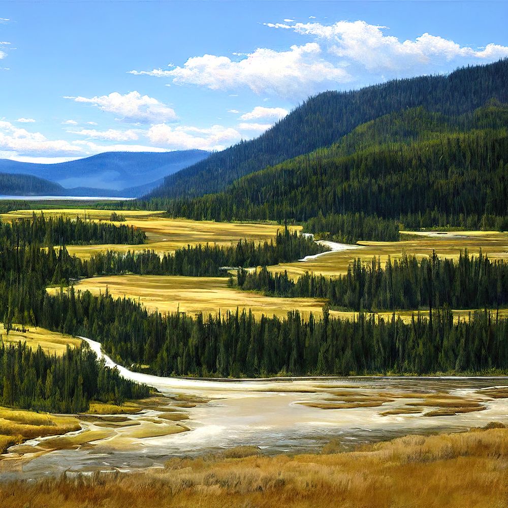 Meandering River art print by Alpenglow Workshop for $57.95 CAD