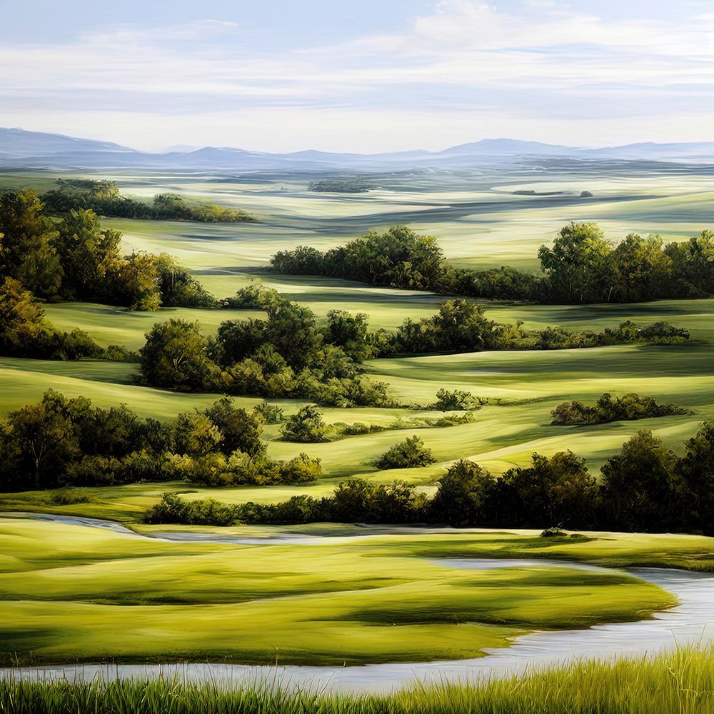 Meandering Stream art print by Alpenglow Workshop for $57.95 CAD