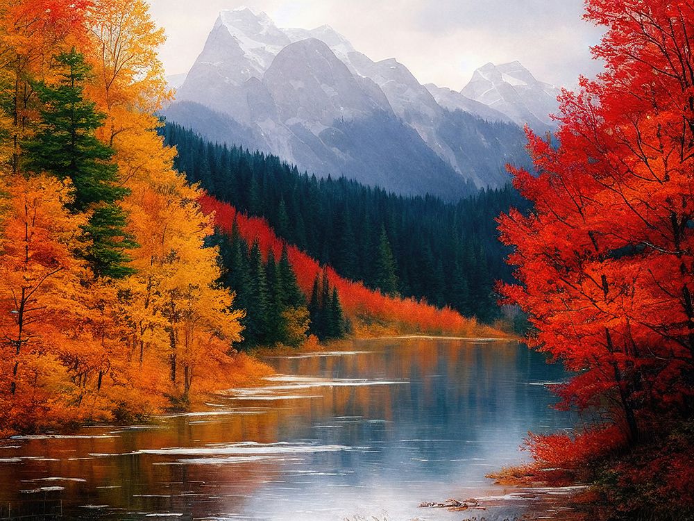 Autumn Vistas 1 art print by Alpenglow Workshop for $57.95 CAD