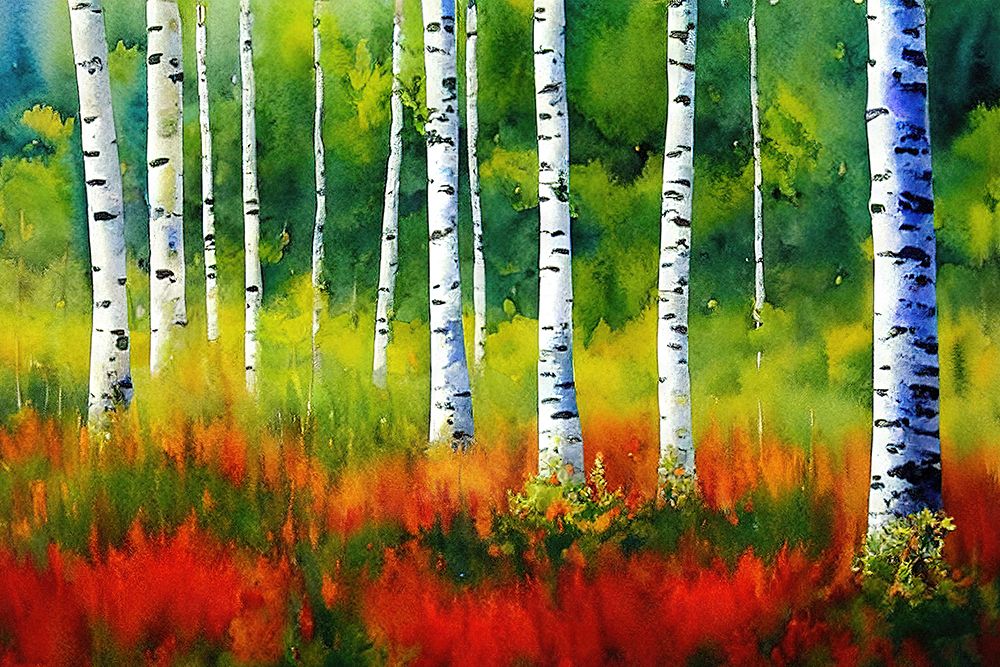 Birch Grove 3 art print by Alpenglow Workshop for $57.95 CAD