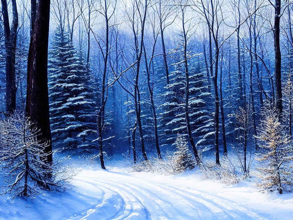 Curving Road in the Forest art print by Alpenglow Workshop for $57.95 CAD
