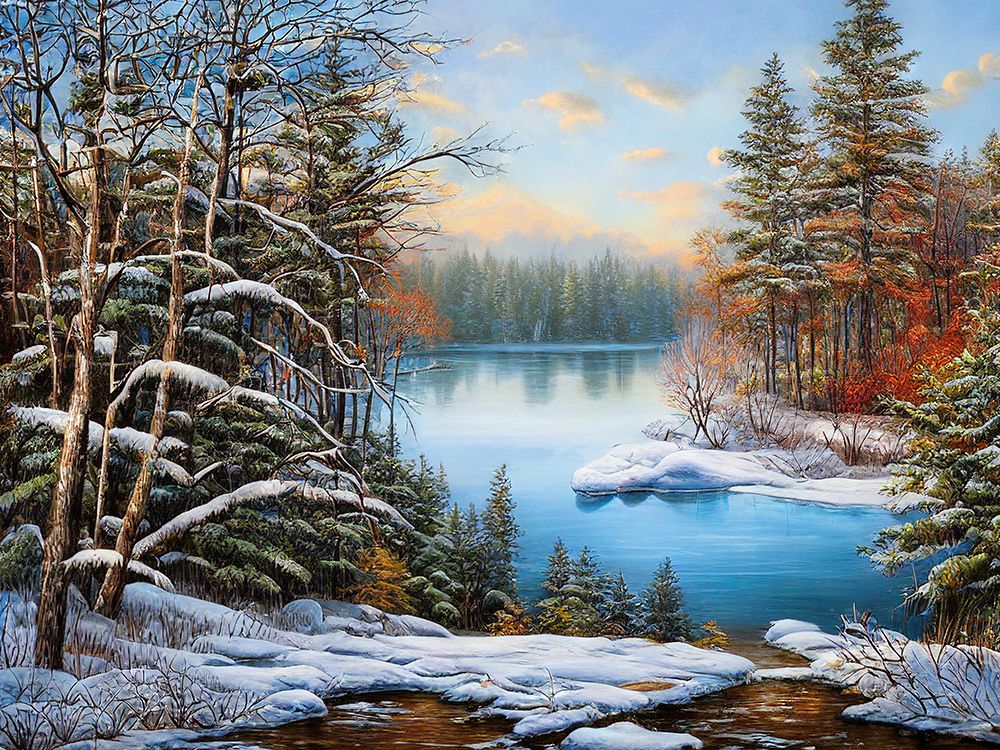 First Snow art print by Alpenglow Workshop for $57.95 CAD