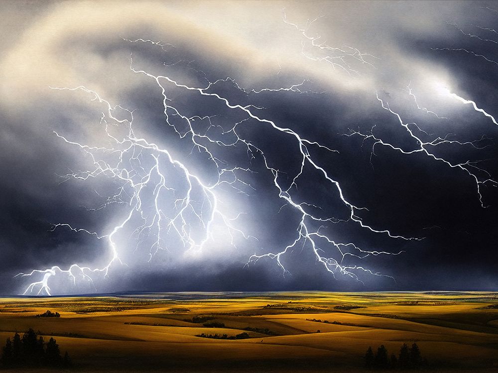 Lightning Storm 1 art print by Alpenglow Workshop for $57.95 CAD