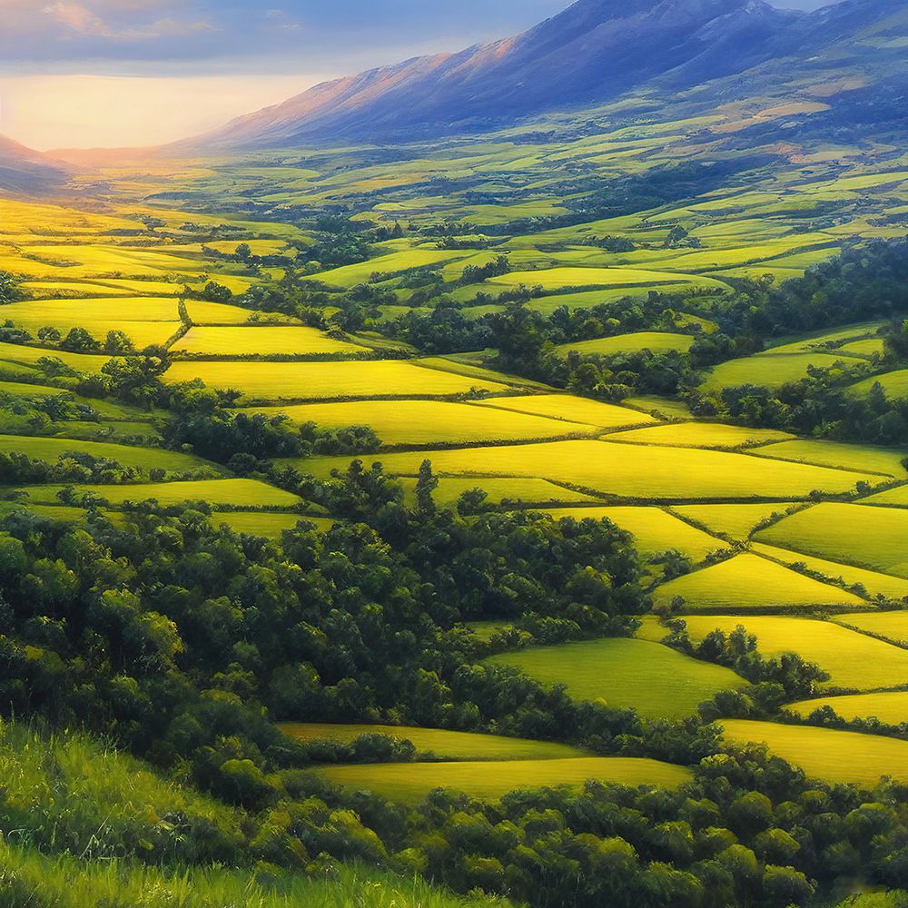 Patchwork of Fields art print by Alpenglow Workshop for $57.95 CAD