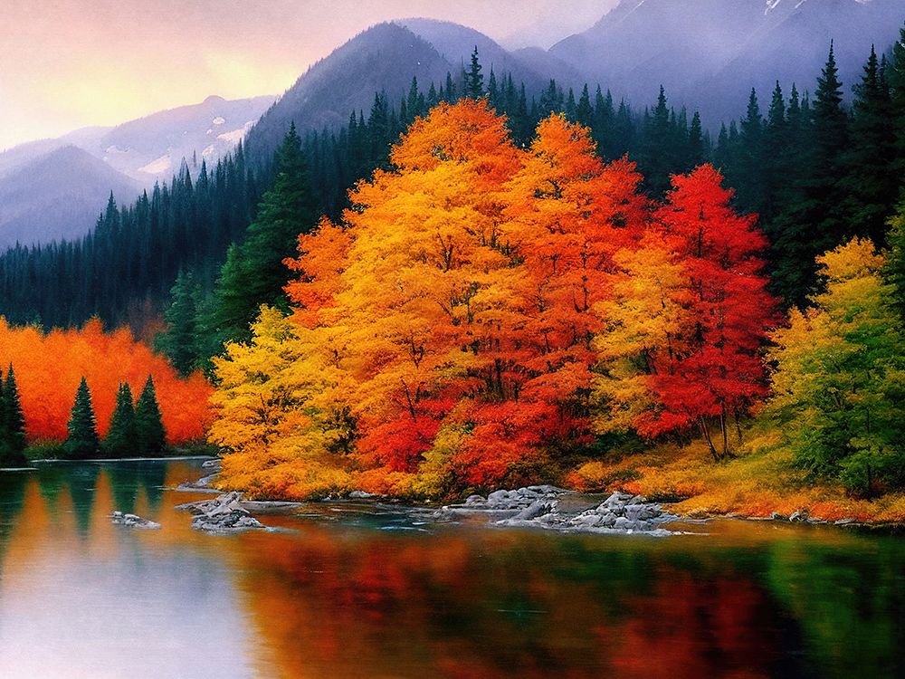 Peak of Color in the Valley 2 art print by Alpenglow Workshop for $57.95 CAD