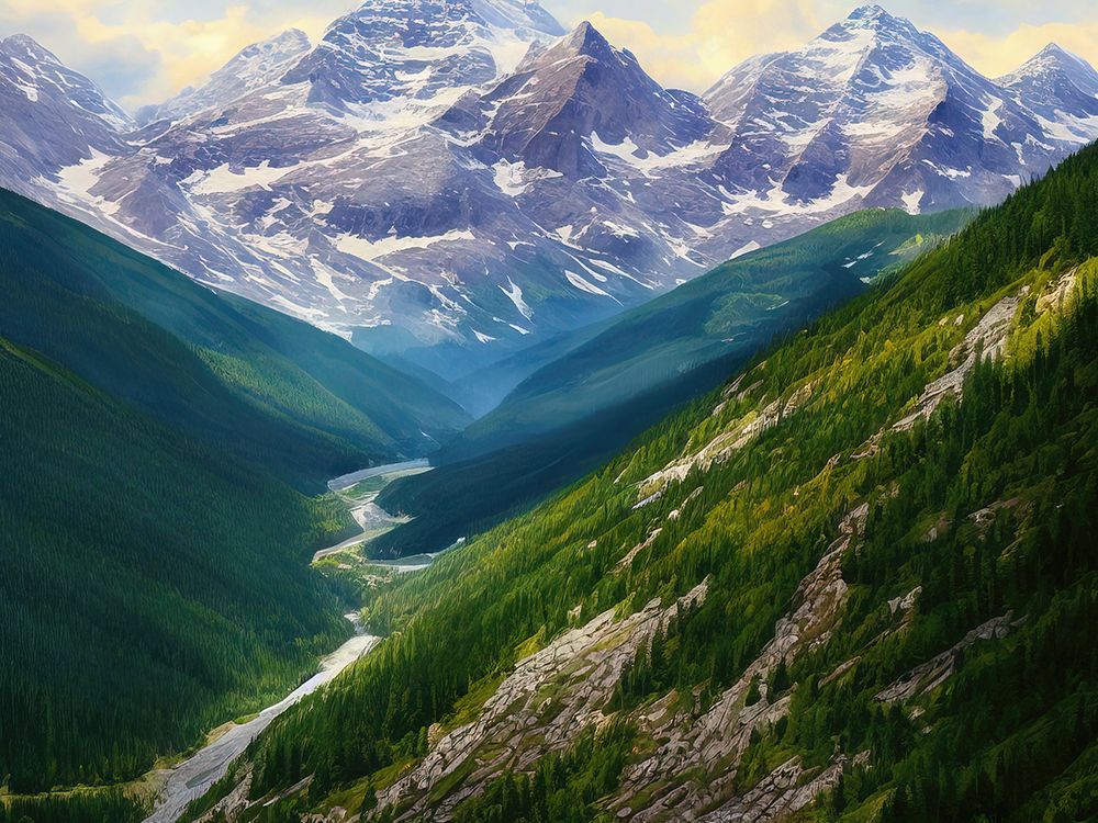 River in the Valley art print by Alpenglow Workshop for $57.95 CAD