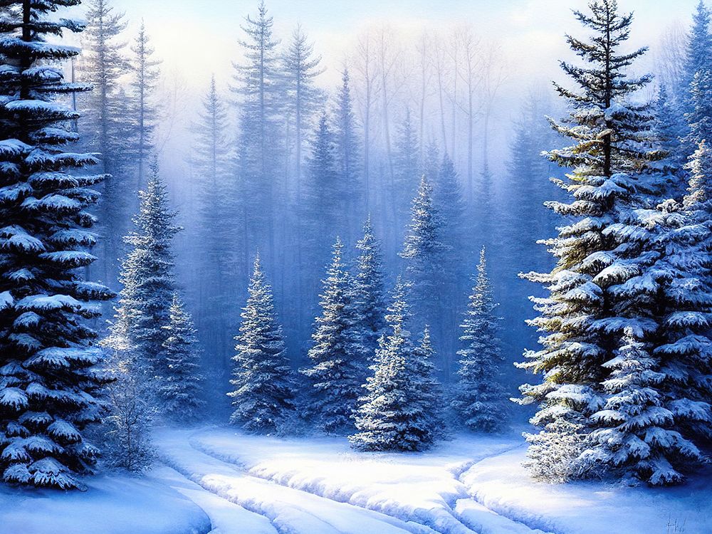 Tracks in the Snow art print by Alpenglow Workshop for $57.95 CAD
