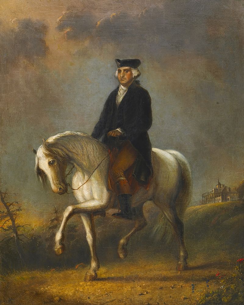 George Washington at Mount Vernon art print by Alfred Jacob Miller for $57.95 CAD