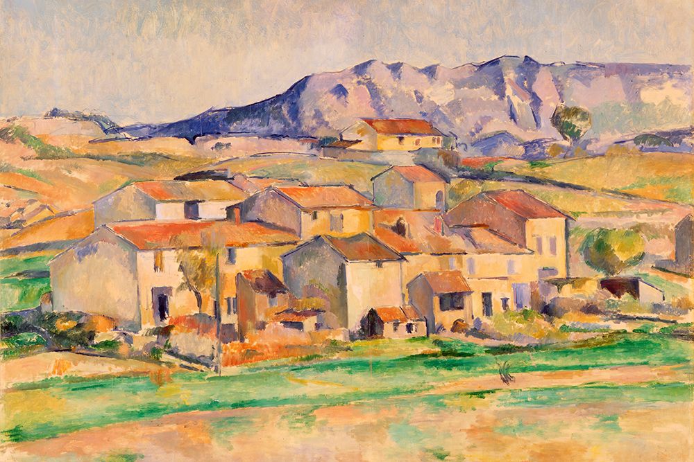 Mont Sainte-Victoire and Hamlet Near Gardanne art print by Paul Cezanne for $57.95 CAD