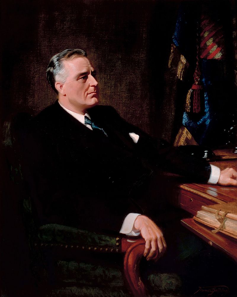 Franklin Delano Roosevelt art print by Frank O. Salisbury for $57.95 CAD