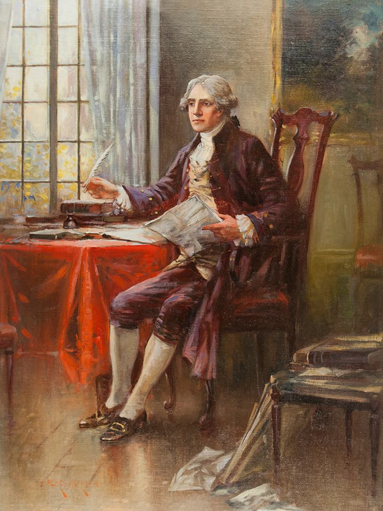 Portrait of Thomas Jefferson art print by Edward Percy Moran for $57.95 CAD