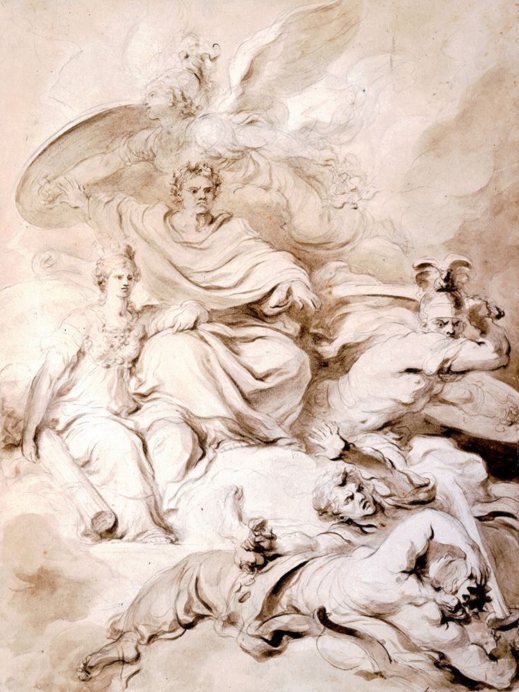 To the Genius of Franklin 1778 art print by Fragonard for $57.95 CAD