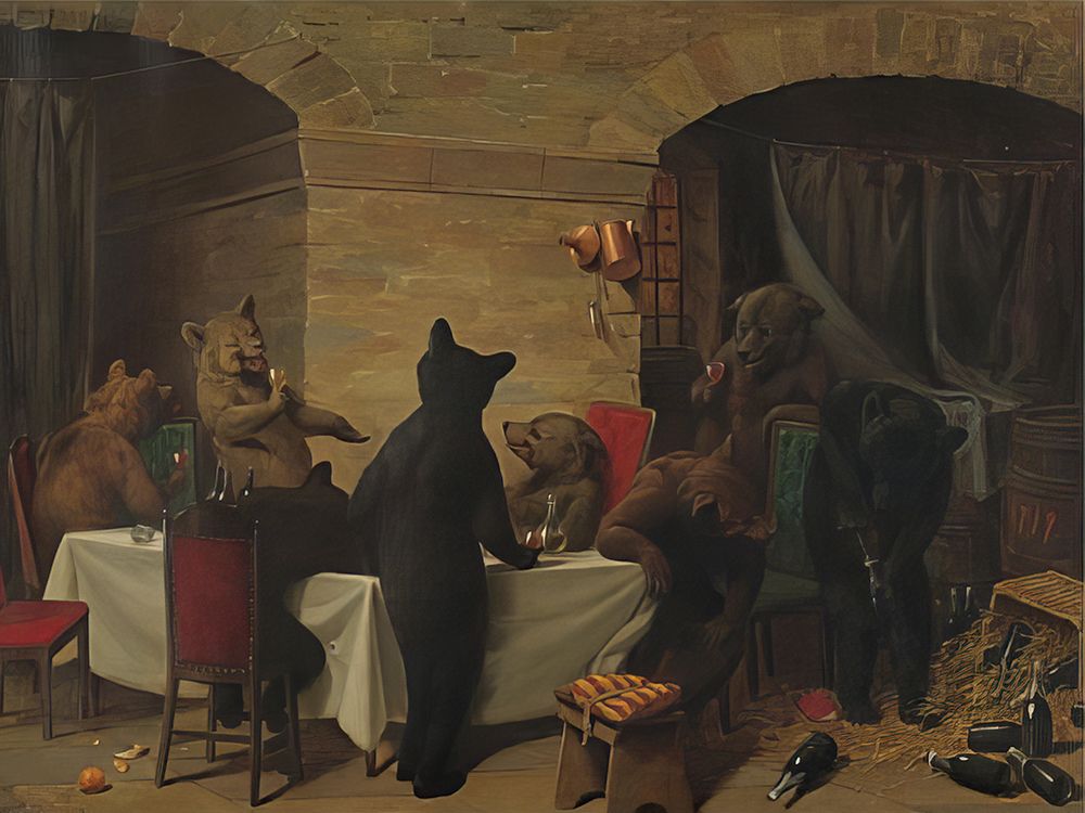 Bear Carousal art print by William Holbrook Beard for $57.95 CAD