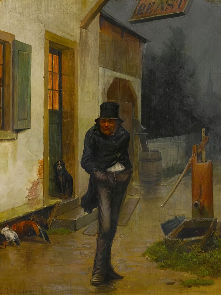 Leaving the Inn art print by William Holbrook Beard for $57.95 CAD