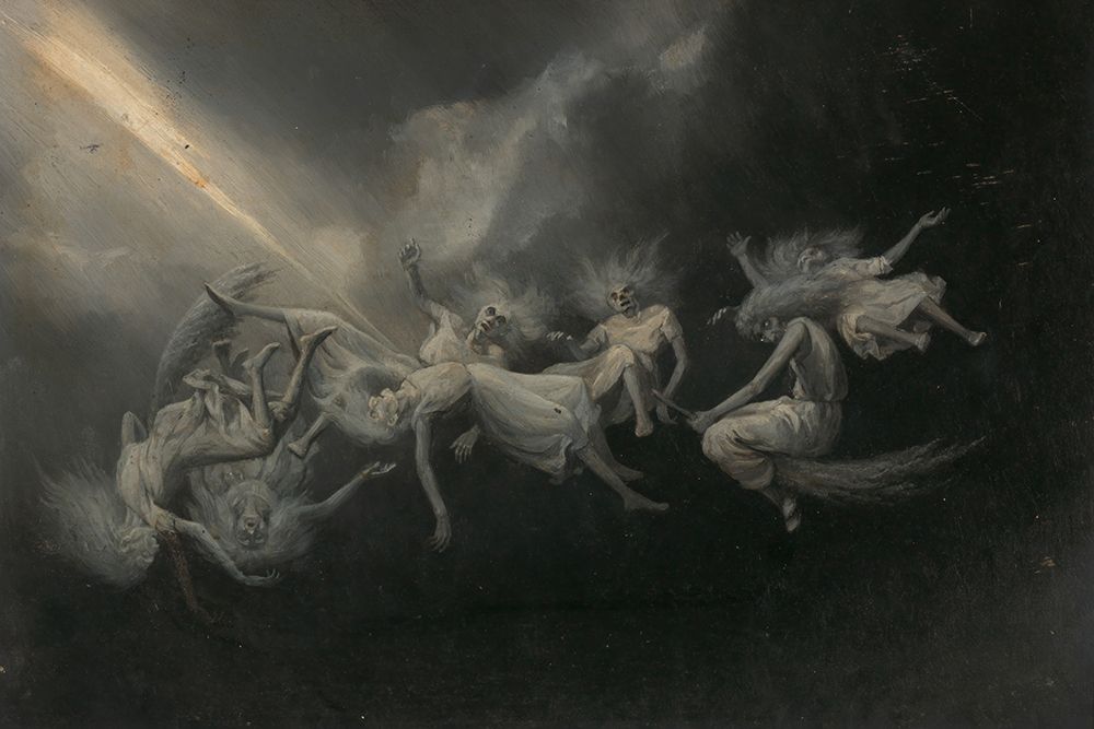 Lightning Struck a Flock of Witches art print by William Holbrook Beard for $57.95 CAD