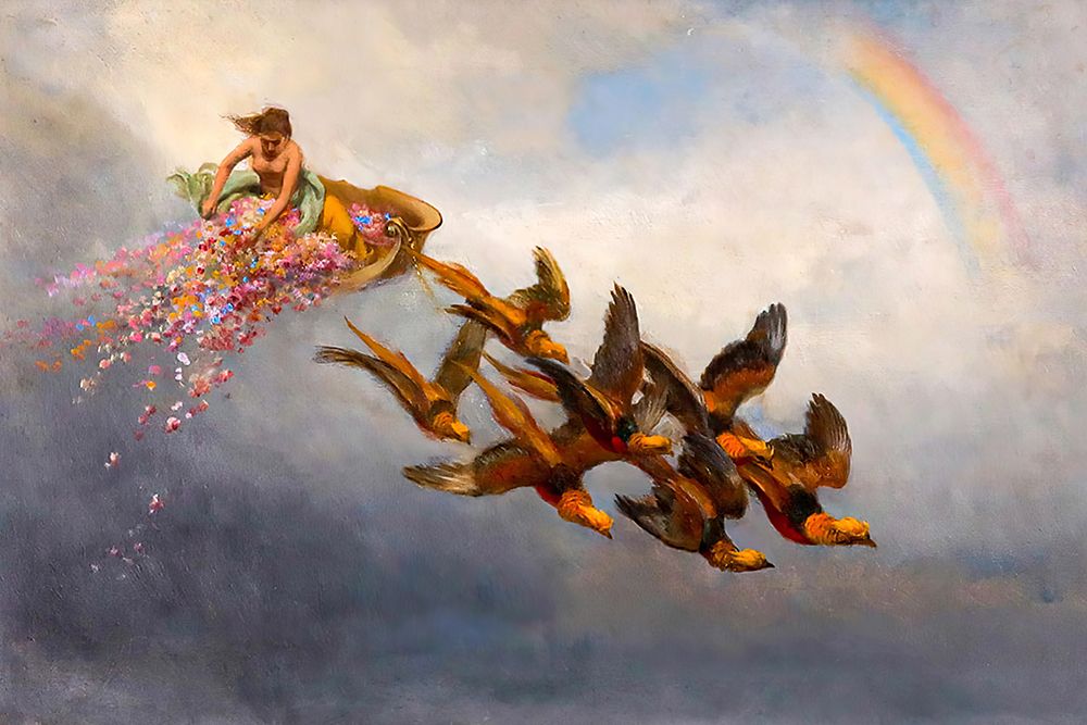The Four Seasons Spring art print by William Holbrook Beard for $57.95 CAD
