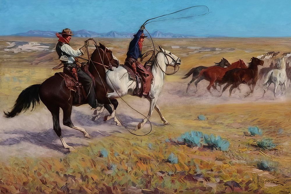 Fading Horses art print by Richard Lorenz for $57.95 CAD