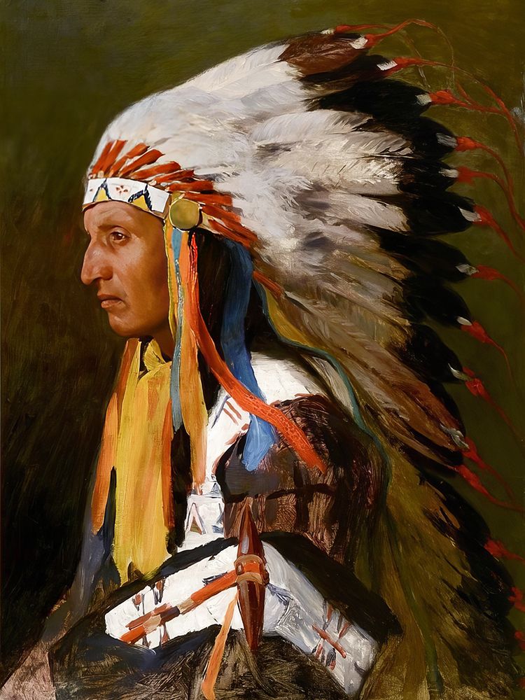 Indian Chief, 1890 art print by Richard Lorenz for $57.95 CAD