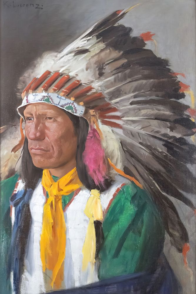 Indian Chief art print by Richard Lorenz for $57.95 CAD