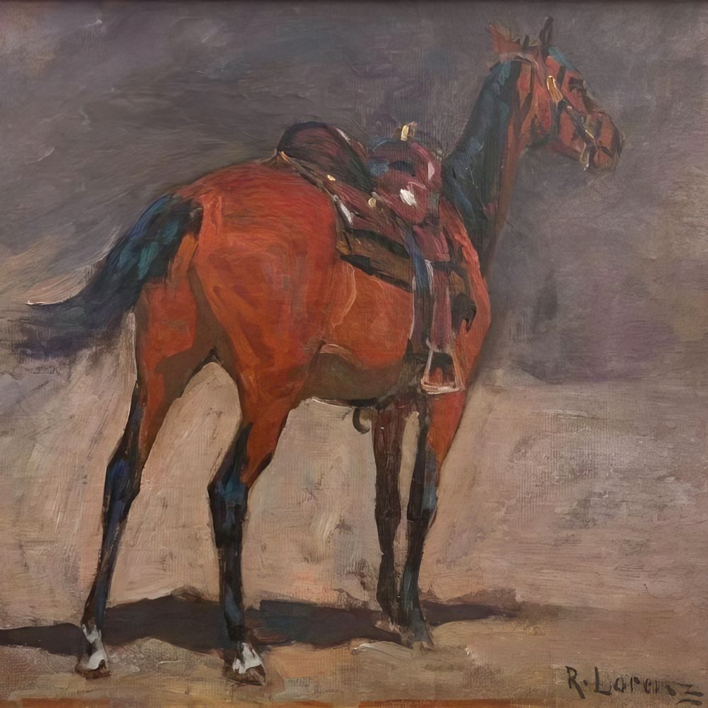 Saddled Horse art print by Richard Lorenz for $57.95 CAD