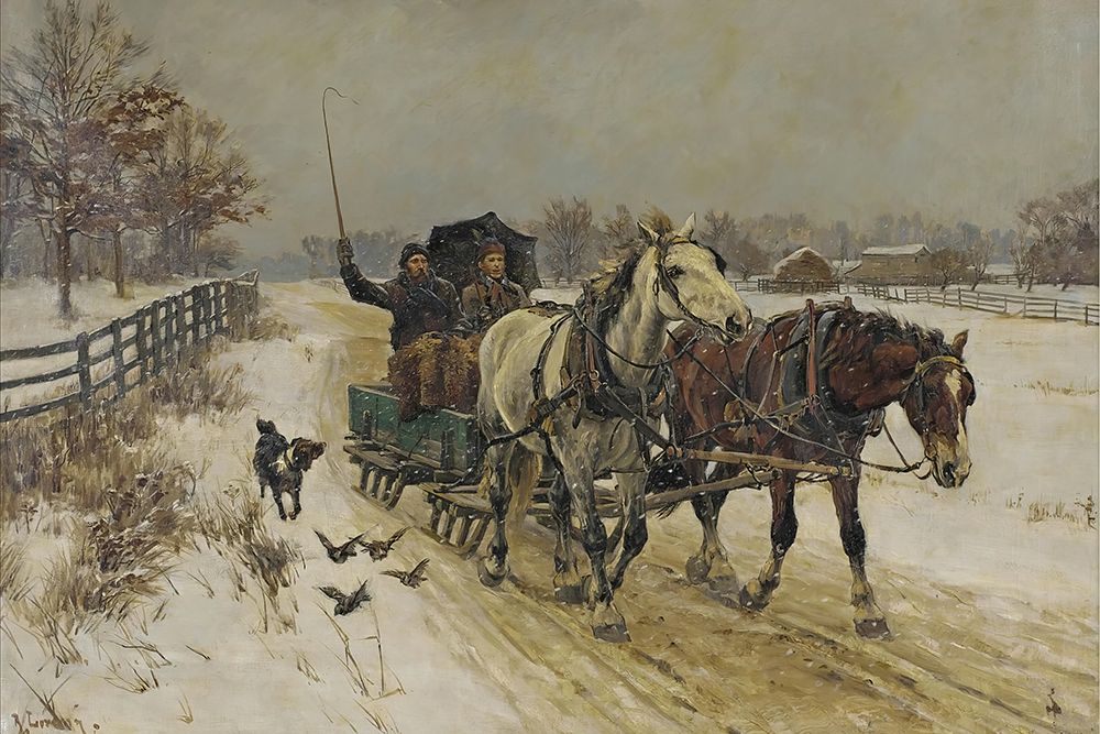 Sleigh Ride art print by Richard Lorenz for $57.95 CAD