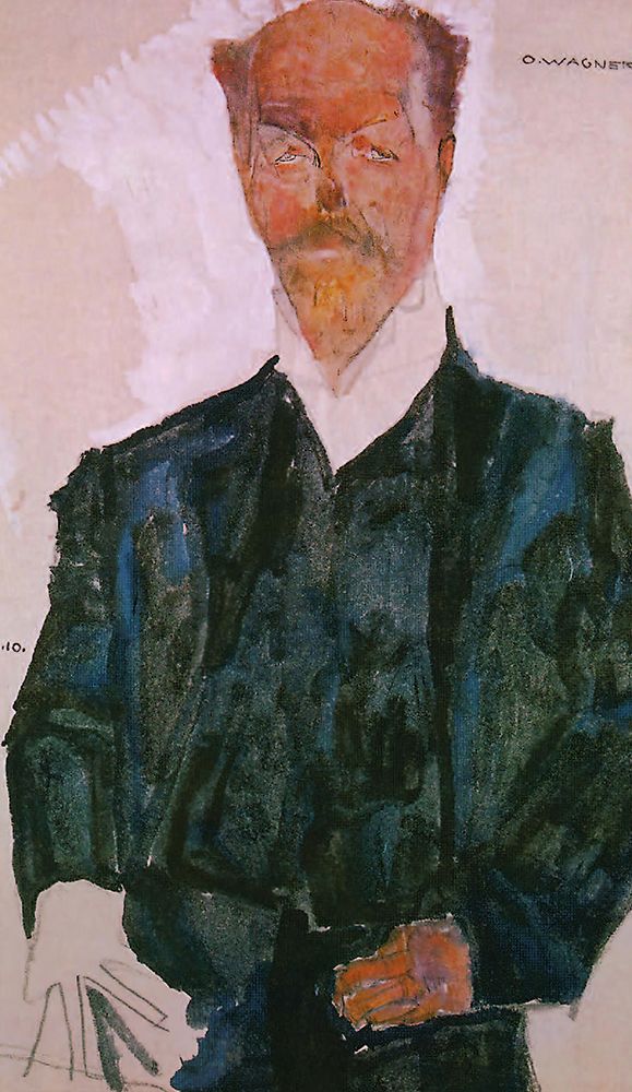 Portrait of Otto Wagner 1910 art print by Egon Schiele for $57.95 CAD