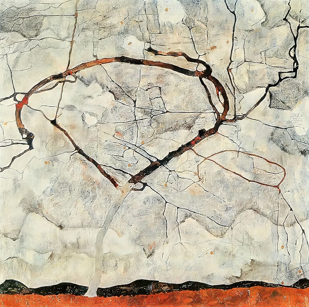 Tree in an Autumn Breeze 1912 art print by Egon Schiele for $57.95 CAD