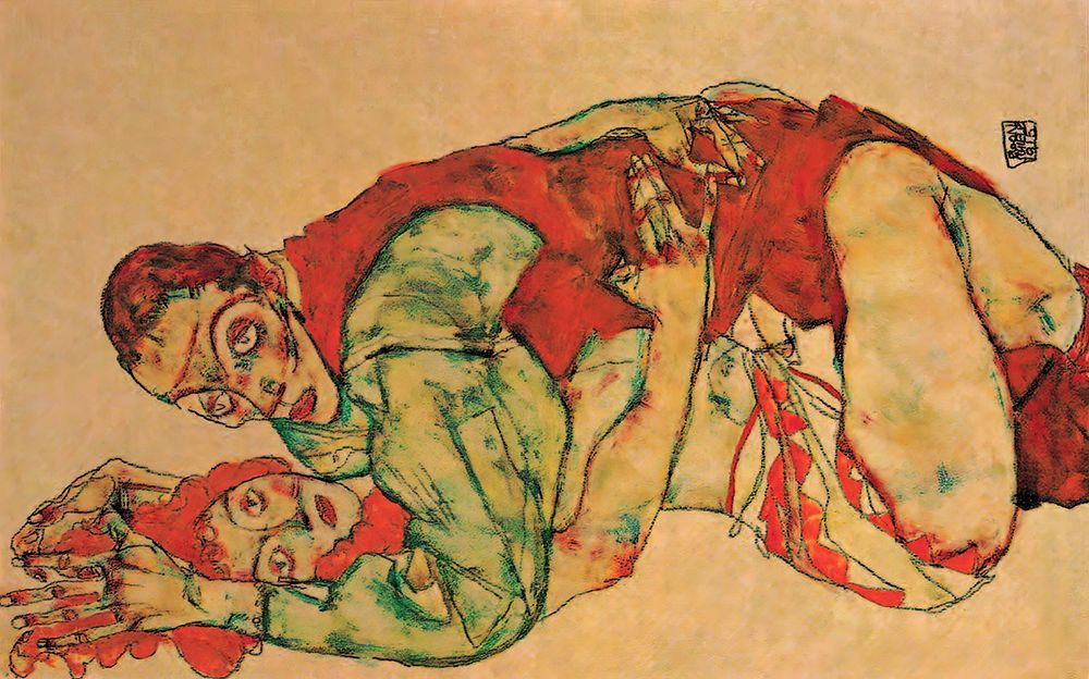 Coitus 1915 art print by Egon Schiele for $57.95 CAD