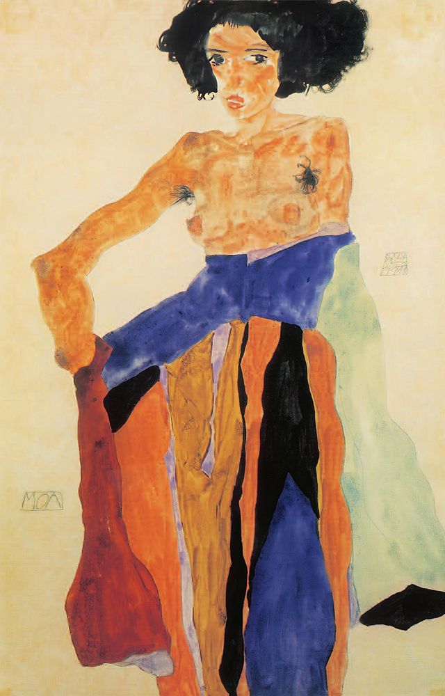 Moa 1911 art print by Egon Schiele for $57.95 CAD