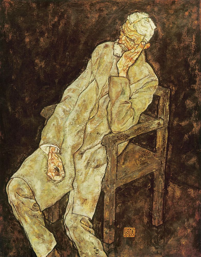 Portrait of Johann Harms 1916 art print by Egon Schiele for $57.95 CAD