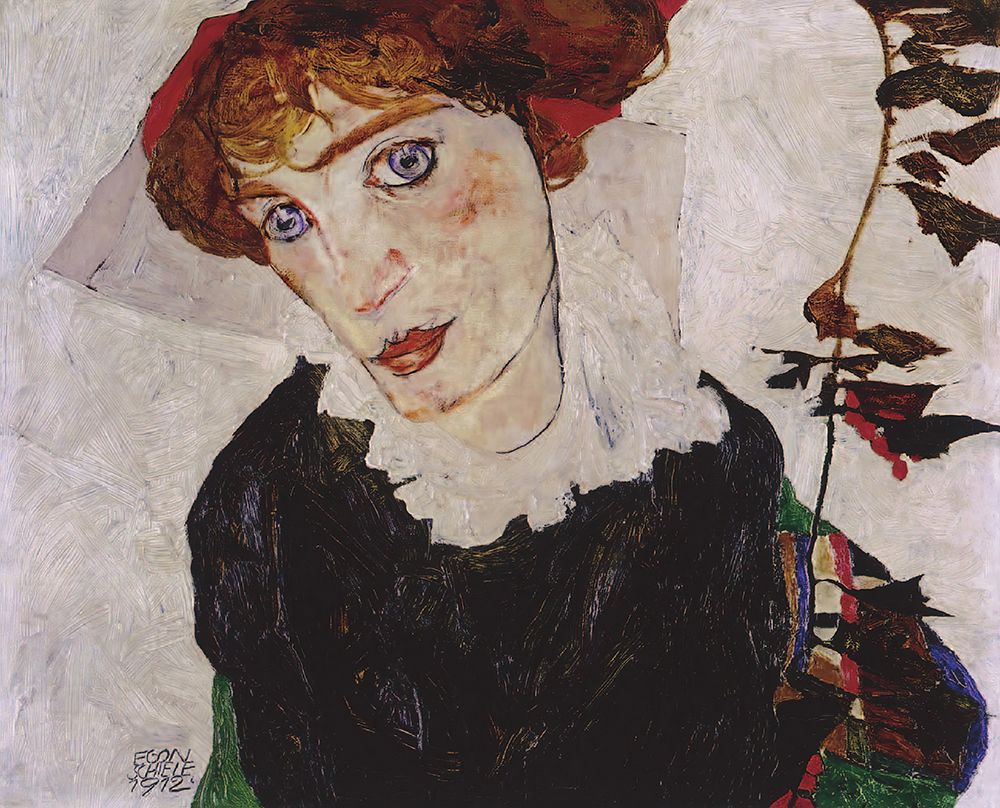 Portrait of Wally, Valerie Neuzil 1912 art print by Egon Schiele for $57.95 CAD