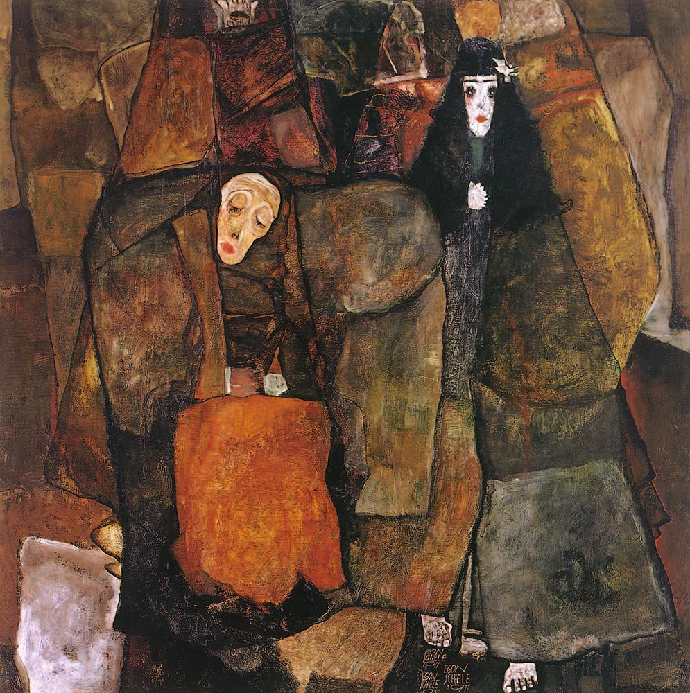 Procession 1911 art print by Egon Schiele for $57.95 CAD