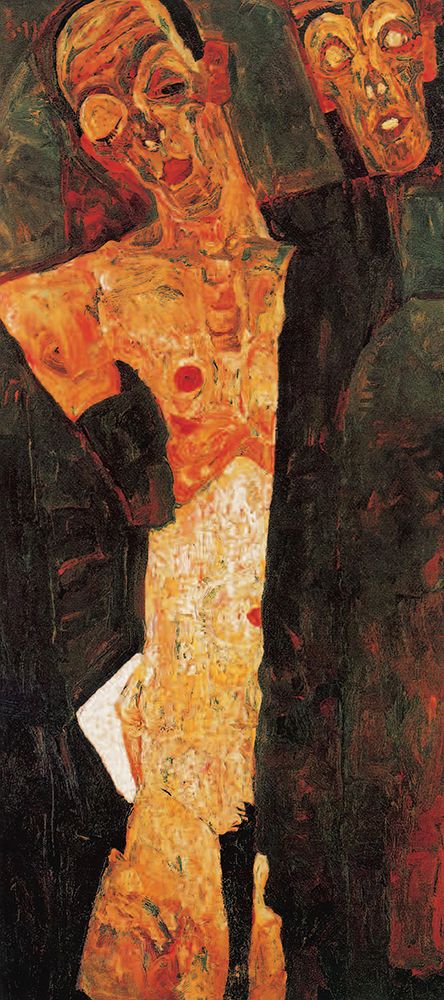 Prophets Double Self-Portrait 1911 art print by Egon Schiele for $57.95 CAD