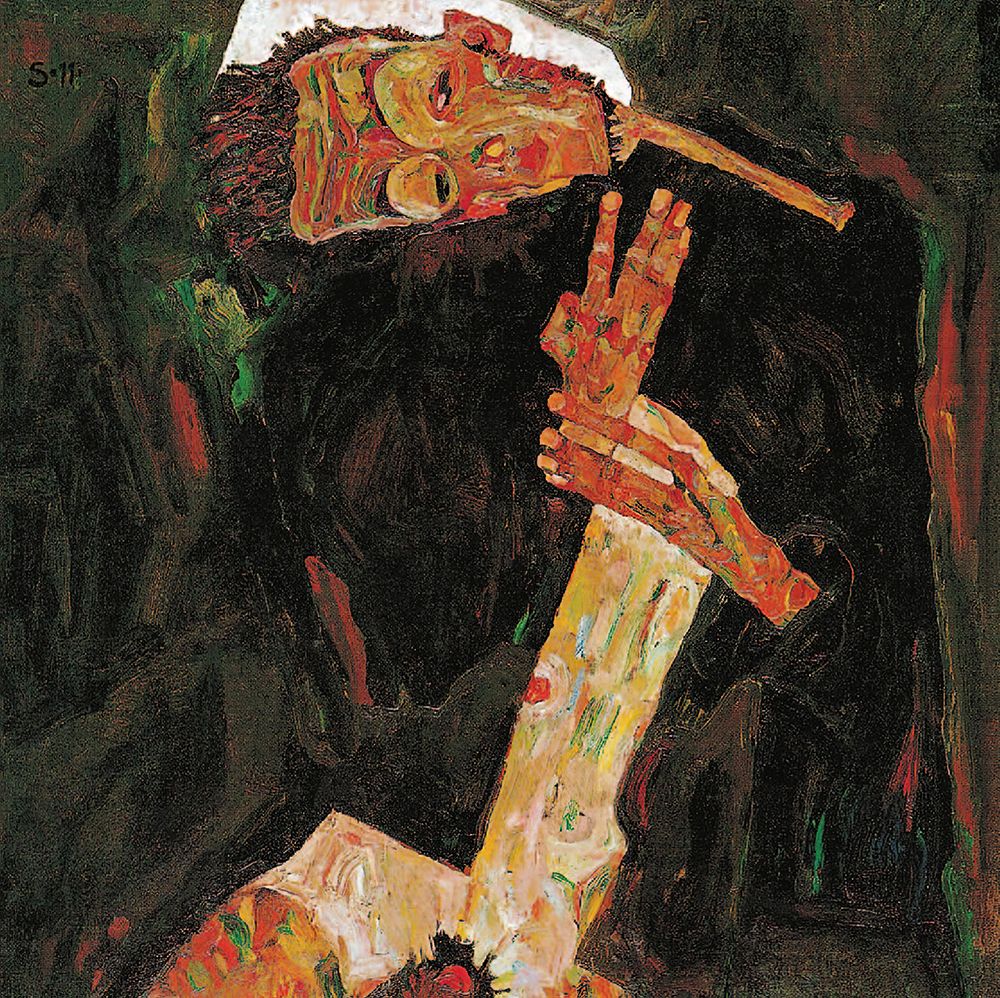 The Poet Self-Portrait 1911 art print by Egon Schiele for $57.95 CAD