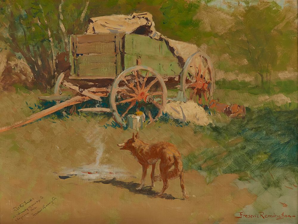 After the Bacon Rinds art print by Frederic Remington for $57.95 CAD