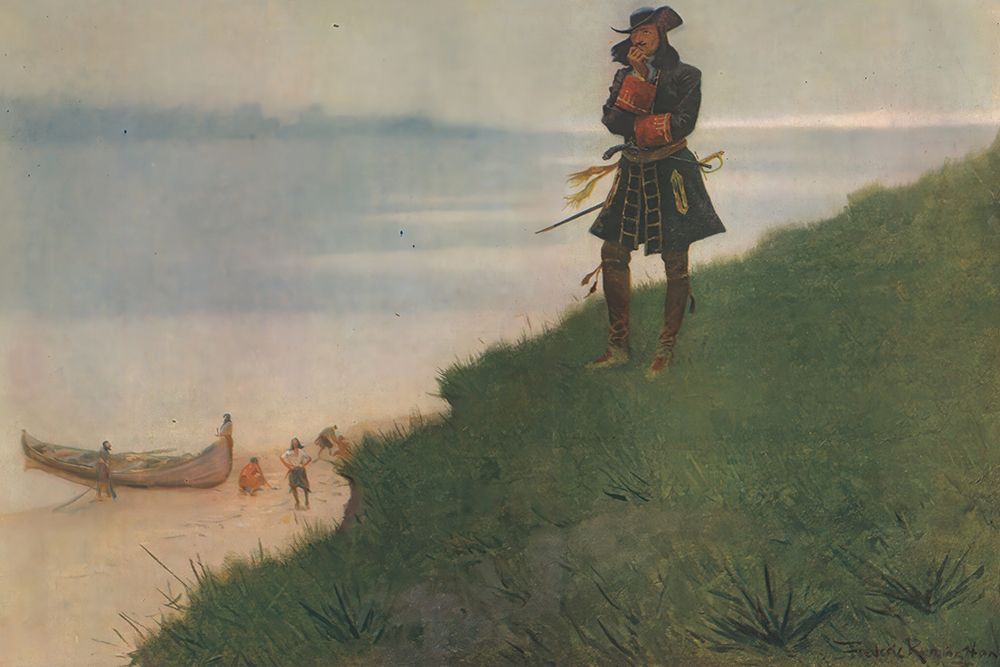 The Great Explorers, La Salle 1906 art print by Frederic Remington for $57.95 CAD