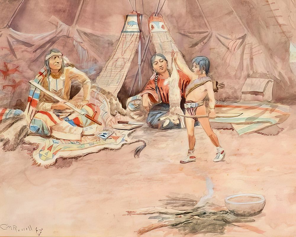 After His First Hunt 1896 art print by Charles Marion Russell for $57.95 CAD