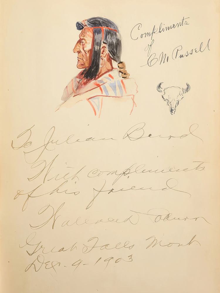 Blackfeet Chief 1903 art print by Charles Marion Russell for $57.95 CAD