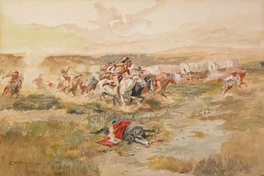 Breaking up the Ring, Breaking up the Circle art print by Charles Marion Russell for $57.95 CAD