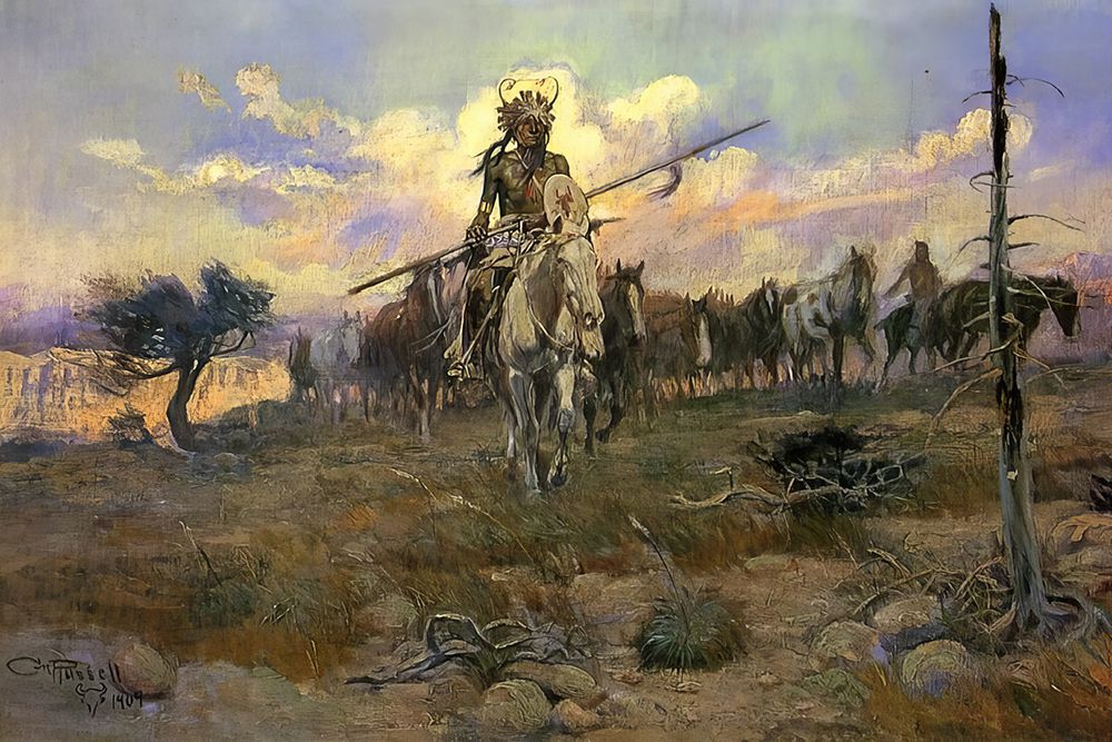 Bringing Home the Spoils 1909 art print by Charles Marion Russell for $57.95 CAD