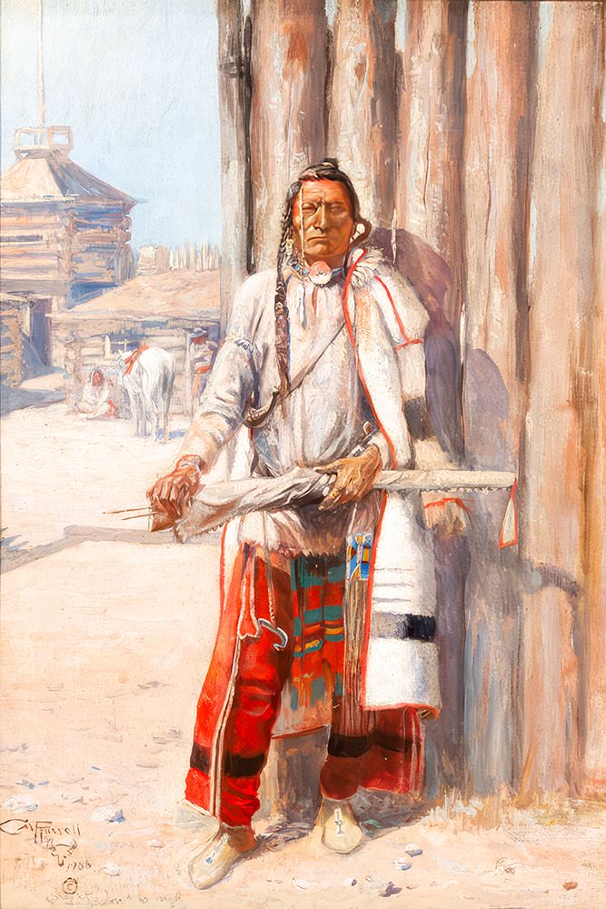 Buffalo Coat art print by Charles Marion Russell for $57.95 CAD