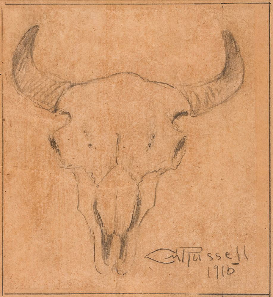 Buffalo Skull 1915 art print by Charles Marion Russell for $57.95 CAD