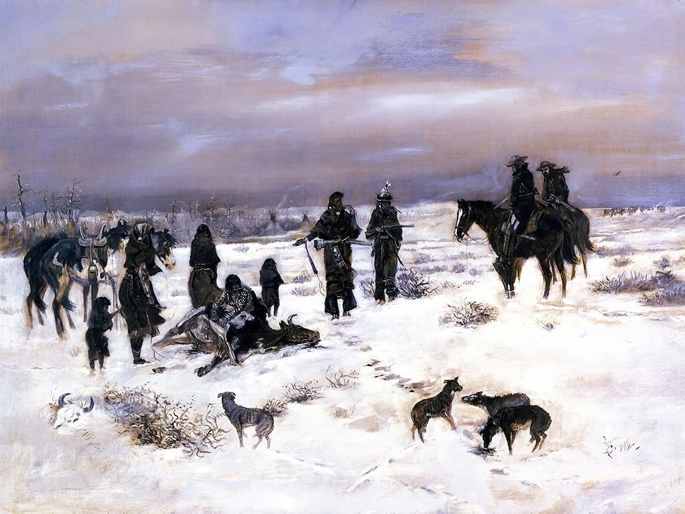 Caught in the Act 1888 art print by Charles Marion Russell for $57.95 CAD