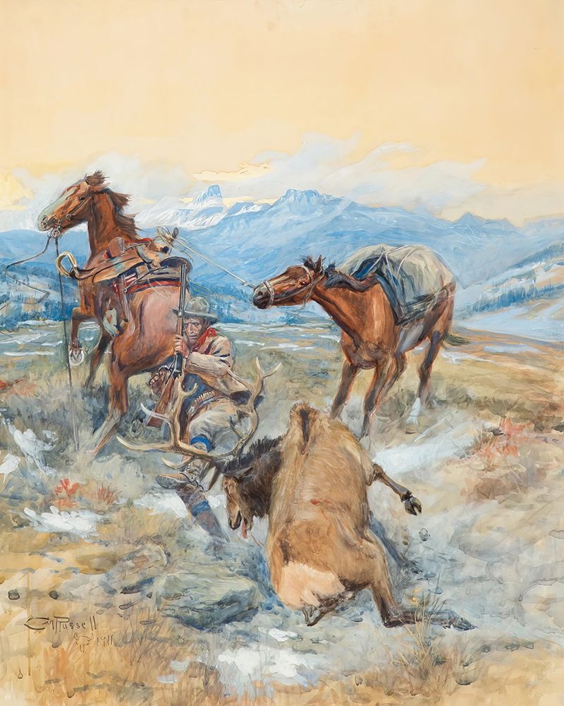 Creased 1911 art print by Charles Marion Russell for $57.95 CAD