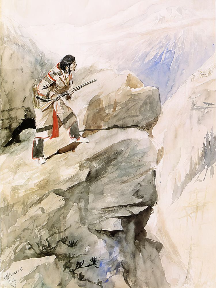 Crow Sheep Hunter art print by Charles Marion Russell for $57.95 CAD