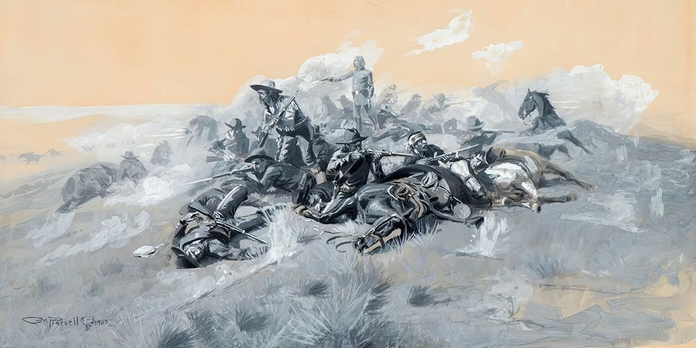 Custers Last Stand art print by Charles Marion Russell for $57.95 CAD