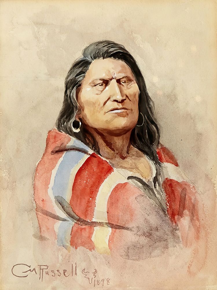 Deaf Bull 1898 art print by Charles Marion Russell for $57.95 CAD