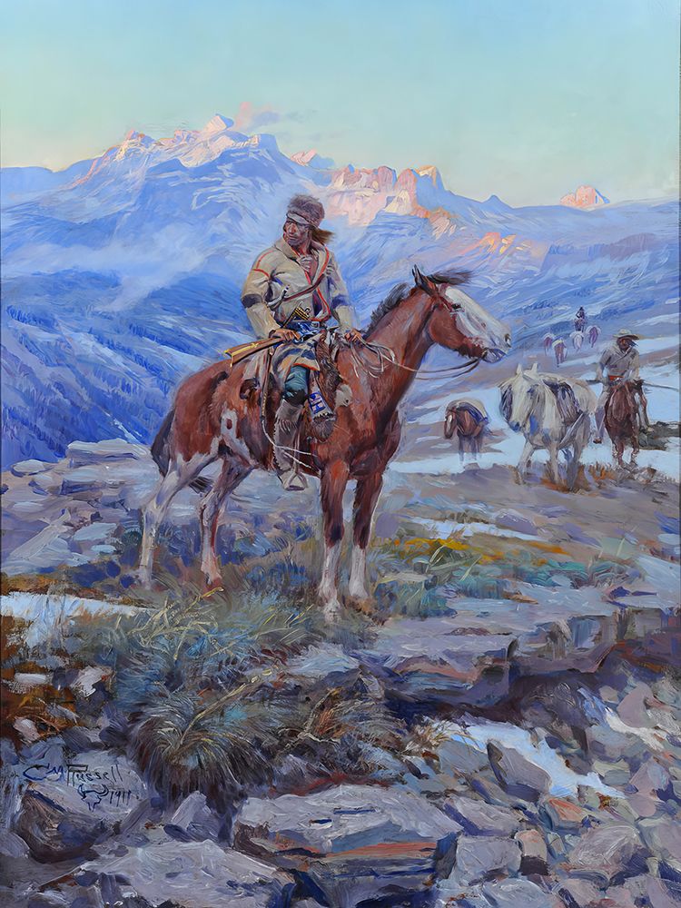 Free Trapper art print by Charles Marion Russell for $57.95 CAD